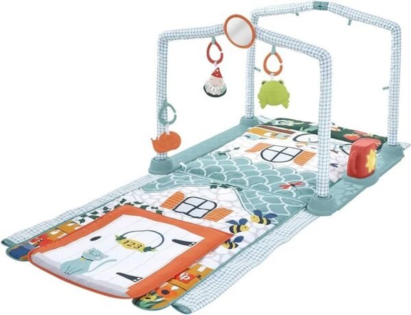Fisher-Price Gimnasio casita de campo 2 en 1 Alfombra de actividades