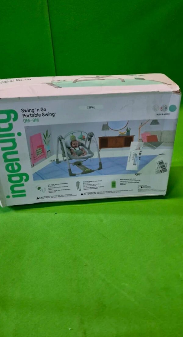 Caja de columpio portátil para bebés Ingenuity.