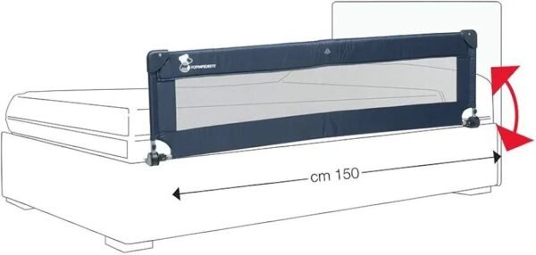 Foppapedretti Hoplà Barandilla de cama, 18 meses