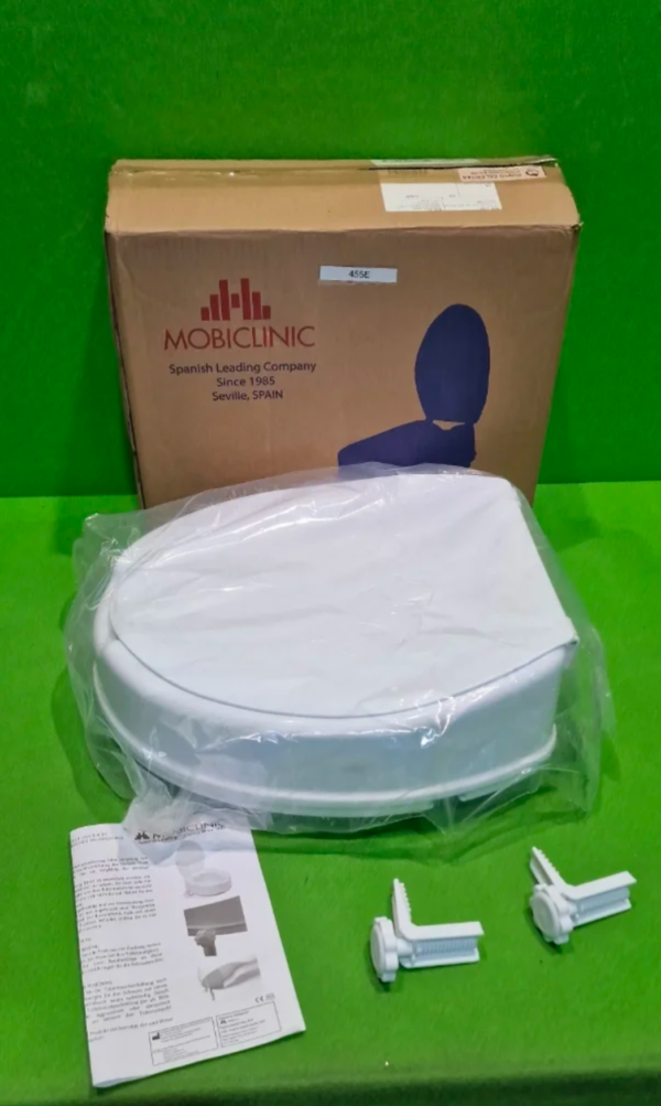 Mobiclinic®, Elevador WC para adulto, Con tapa, 10 cm