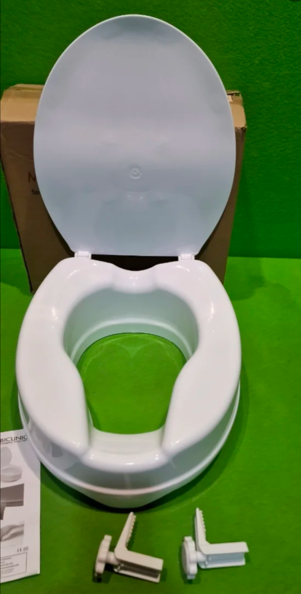 Mobiclinic®, Elevador WC para adulto, Con tapa, 10 cm