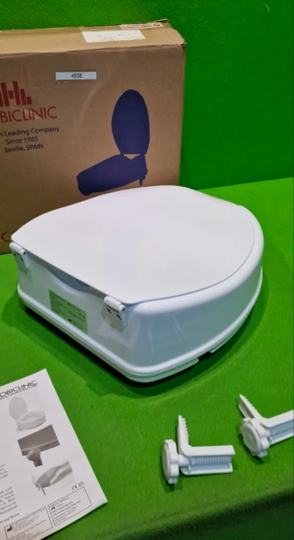 Mobiclinic®, Elevador WC para adulto, Con tapa, 10 cm