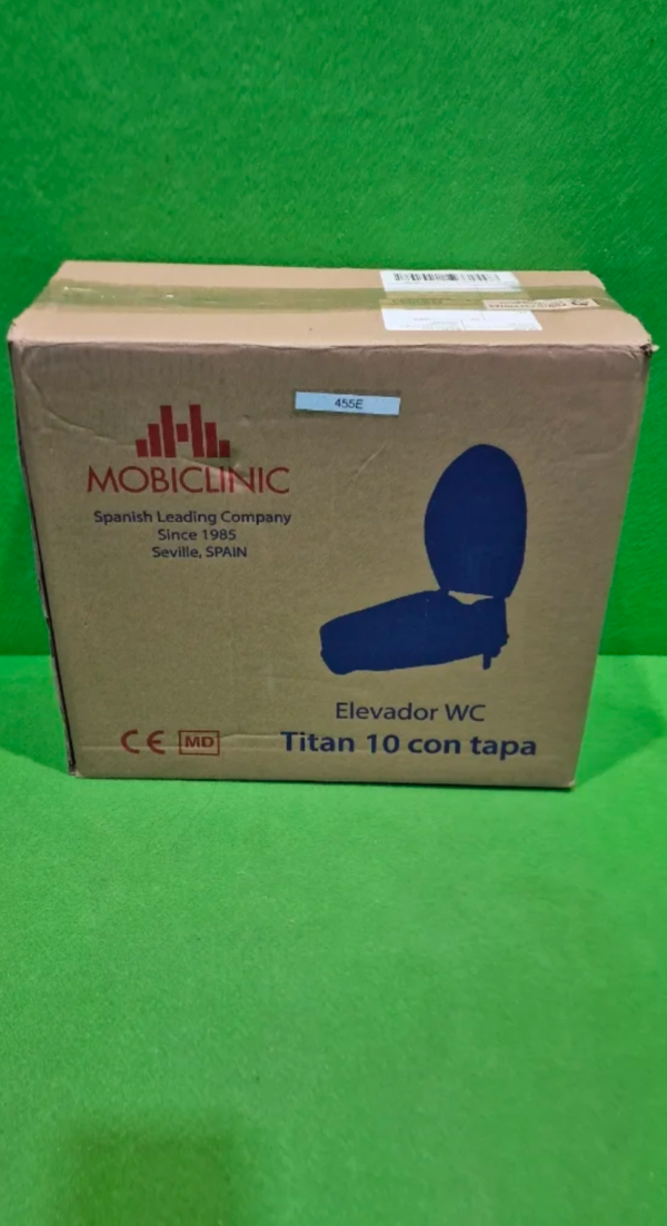 Mobiclinic®, Elevador WC para adulto, Con tapa, 10 cm