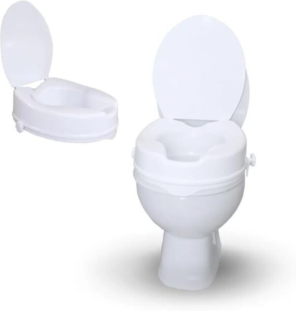 Mobiclinic®, Elevador WC para adulto, Con tapa, 10 cm