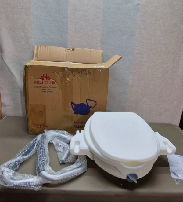 Mobiclinic, Elevador WC para adultos con reposabrazos, Guadiana
