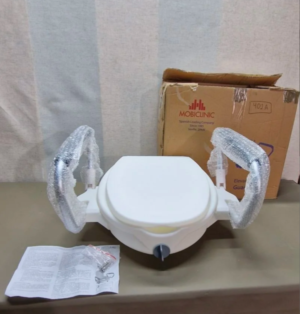 Mobiclinic, Elevador WC para adultos con reposabrazos, Guadiana