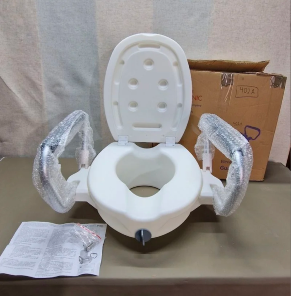 Mobiclinic, Elevador WC para adultos con reposabrazos, Guadiana