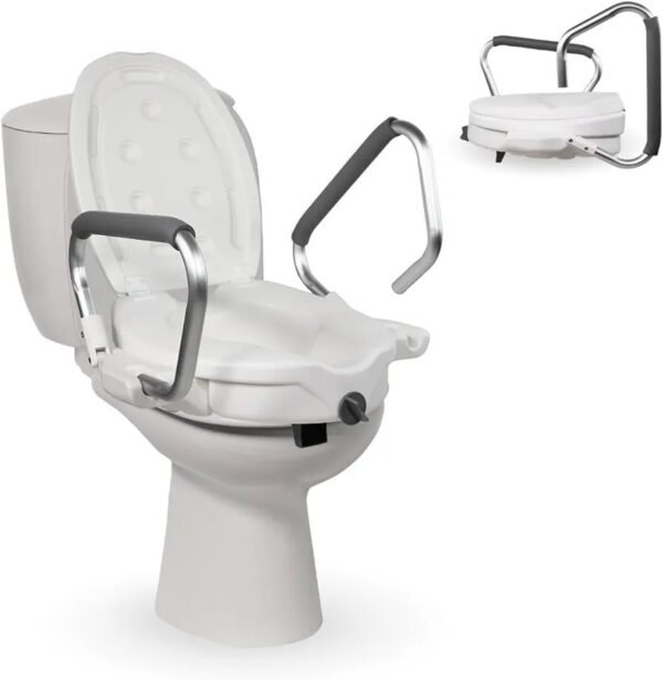 Mobiclinic, Elevador WC para adultos con reposabrazos, Guadiana