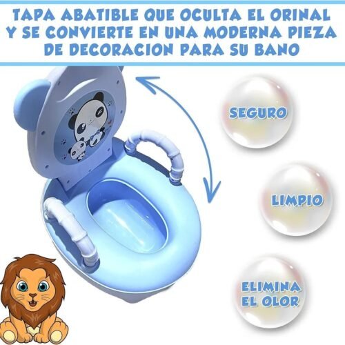 Orinal para niños y cepillo de limpieza