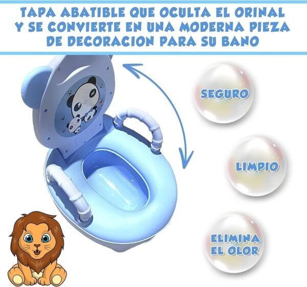 Orinal para niños y cepillo de limpieza