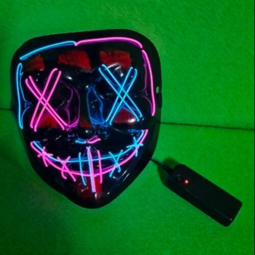 Máscara LED Resplandeciente Halloween Payaso Bufón