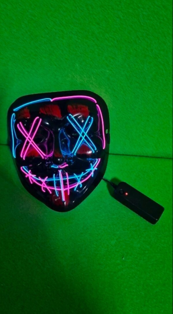 Máscara LED Resplandeciente Halloween Payaso Bufón