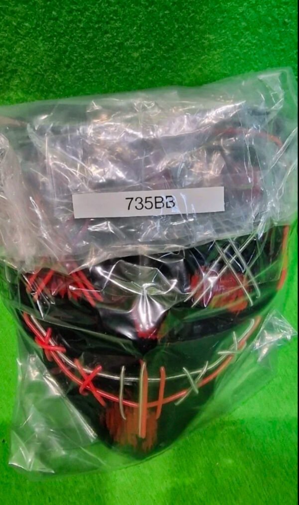 Máscara LED Resplandeciente Halloween Payaso Bufón