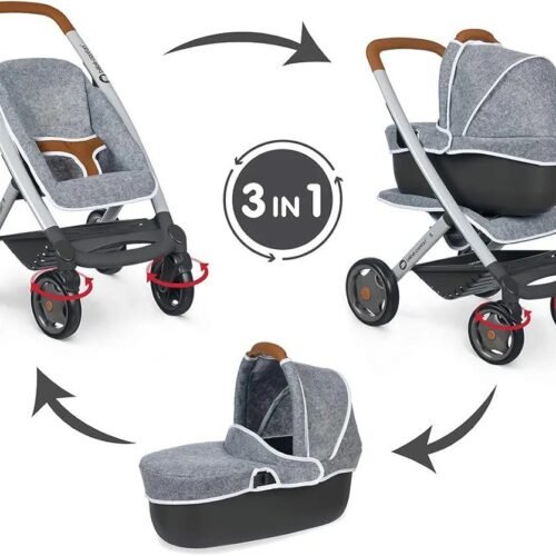 Cochecito + Cochecito Gris BEBE CONFORT - SMOBY