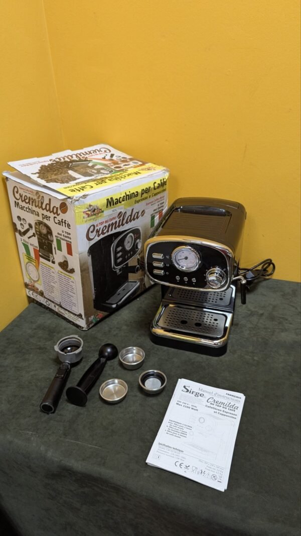 Sirge CREMILDA Cafetera Express para Espresso y Capuccino