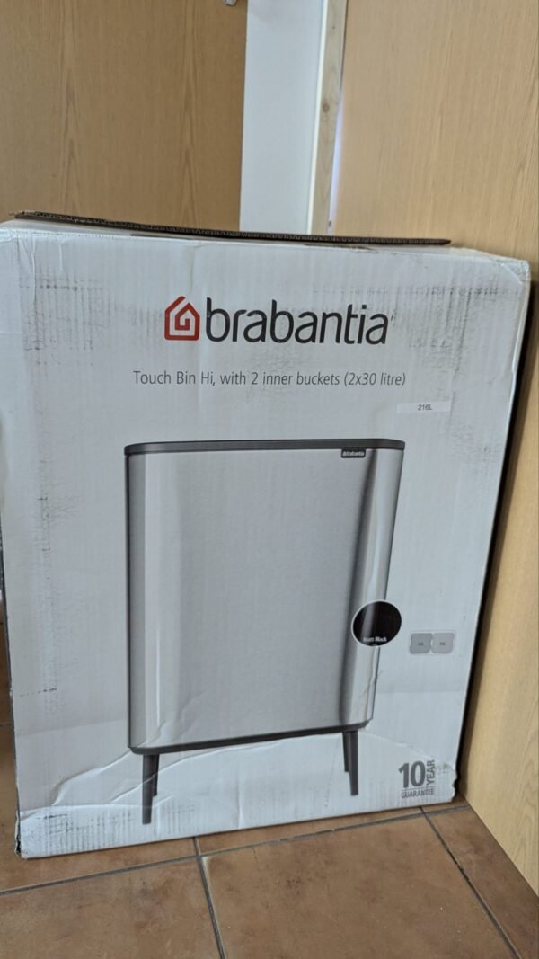 Brabantia Cubo de basura Negro mate 60L