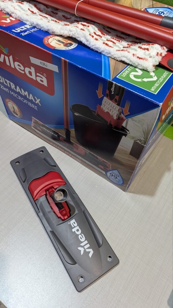 Vileda Ultramax  Mopa de microfibras para Fregar y Cubo con escurridor