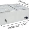 Calentador de alimentos eléctrico para Buffet