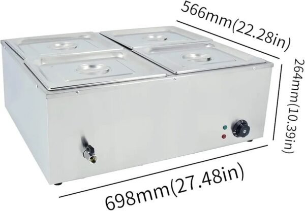 Calentador de alimentos eléctrico para Buffet