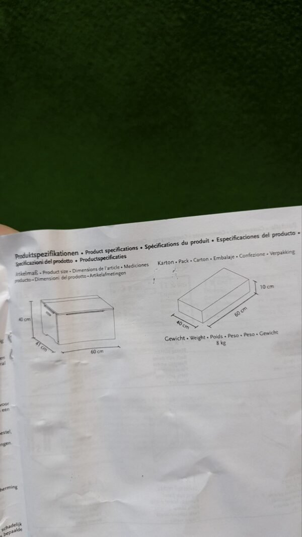 Pinolino caja de juguetes para niños tapa con compuerta