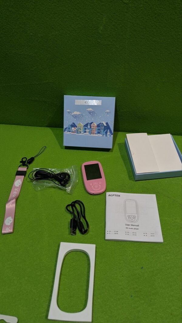 AGPTEK 2.4" Bluetooth 5.3 Reproductor MP3 para Niños