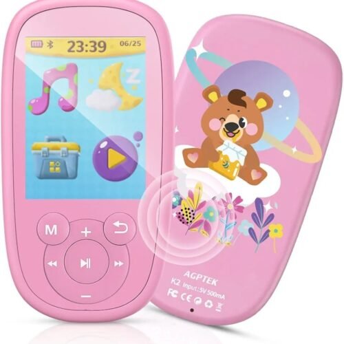 AGPTEK 2.4" Bluetooth 5.3 Reproductor MP3 para Niños