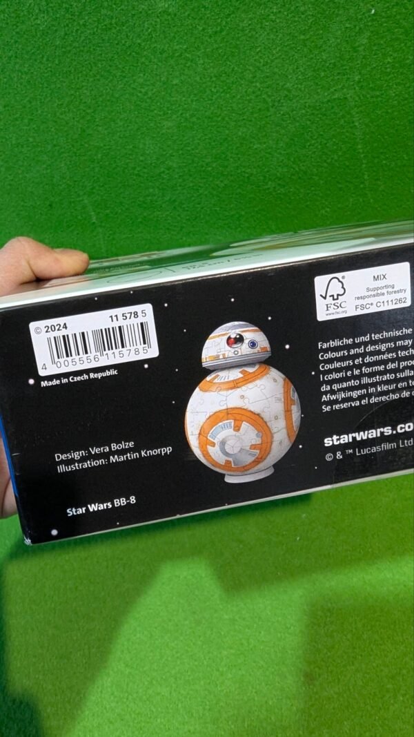 Ravensburger - Puzzle 3D Niños BB8 Star Wars