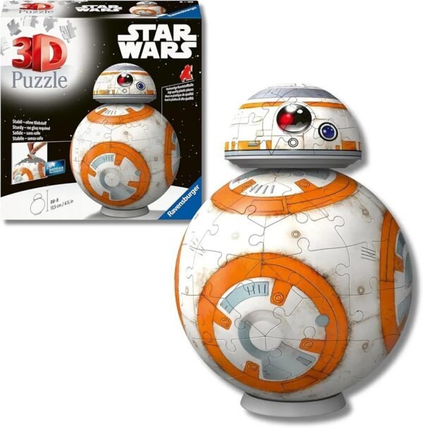 Puzzle 3D BB-8 de Star Wars ensamblado