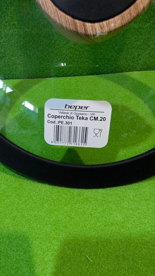 BEPER Tapa de Cristal, Multicolor, 20 cm