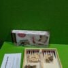 Ajedrez damas y backgammon en estuche, 2 jugadores