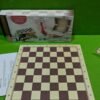 Ajedrez damas y backgammon en estuche, 2 jugadores