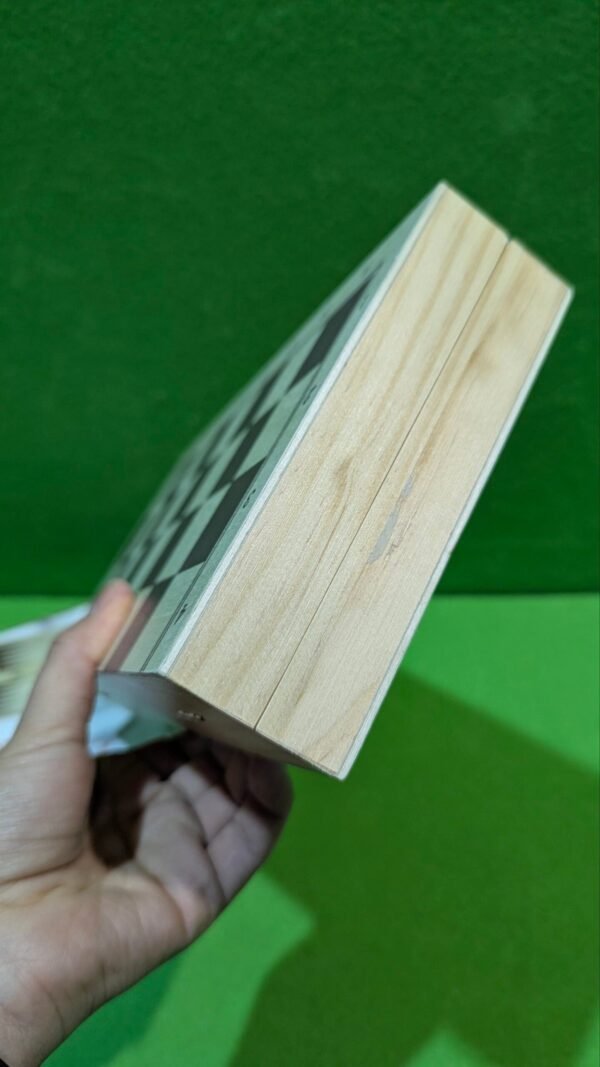 Ajedrez damas y backgammon en estuche, 2 jugadores