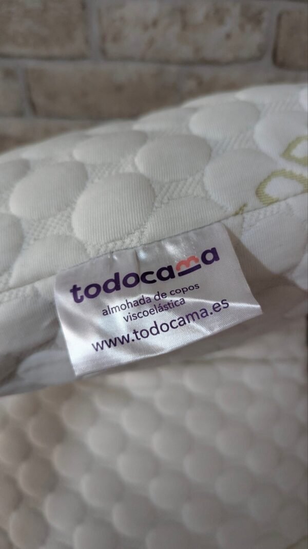 Todocama - Almohada viscoelástica Aloe Vera con Copos 100% viscoelásticos