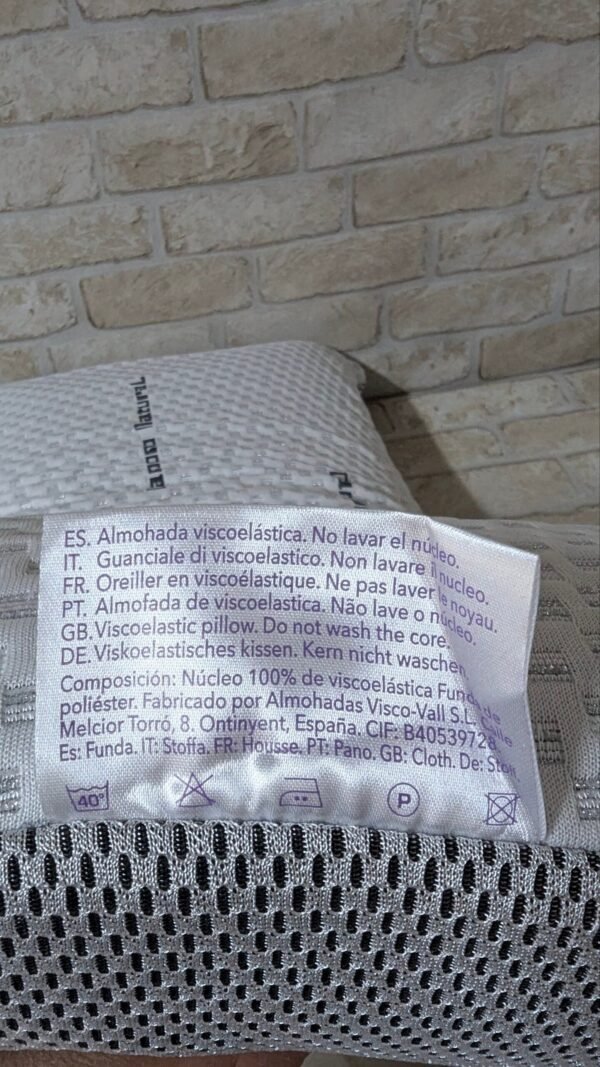 Todocama - Almohada viscoelástica Carbono Natural 75cm