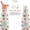 41GANNAXtL._AC_.jpg Botellas para niños con dos tapas intercambiables.