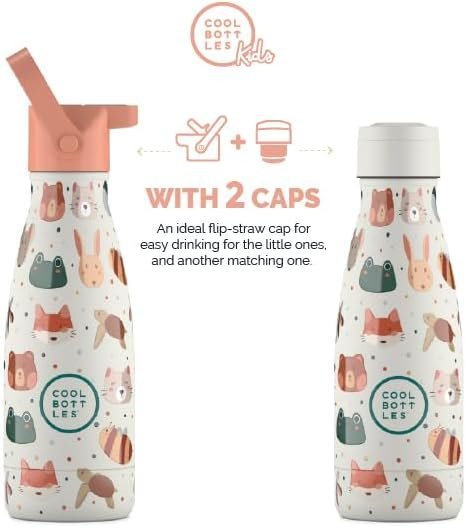 41GANNAXtL._AC_.jpg Botellas para niños con dos tapas intercambiables.