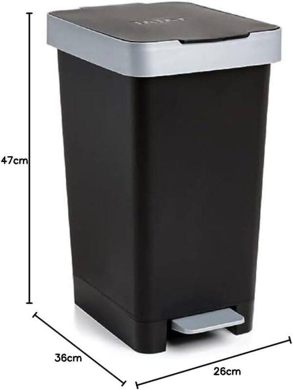 Tatay Cubo de Pedal Smart, 25L de Capacidad