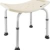 PrimeMatik Taburete de ducha ergonómico con altura ajustable
