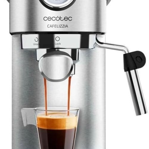 Cecotec Cafetera para Espressos y Cappuccino Cafelizzia 790 Steel Pro con tara