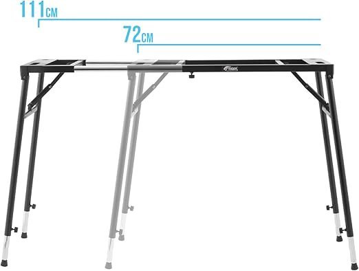 TIGER KYS21-BK Soporte para teclado con plataforma ajustable
