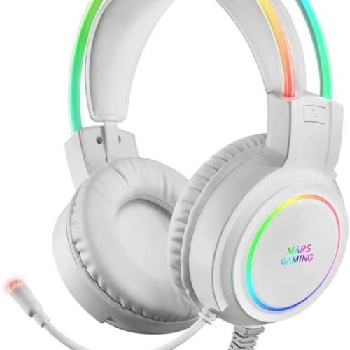 Mars Gaming MHRGB, Auriculares Gaming, Iluminación 360º TIENE DEFECTO