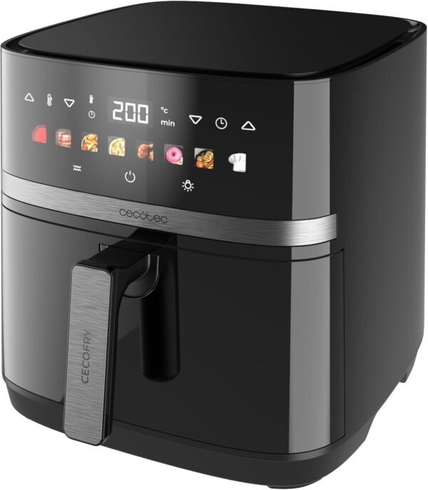 Cecotec Freidora de Aire 8L con Doble Grill, Air Fryer, Cecofry&Grill Duoheat 8000. 2200W