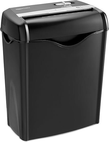 Amazon Basics Destructora de papel y tarjetas con Defecto