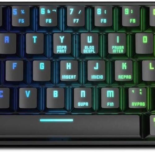 Teclado Gaming mecánico RGB, Bluetooth 5.0 y USB