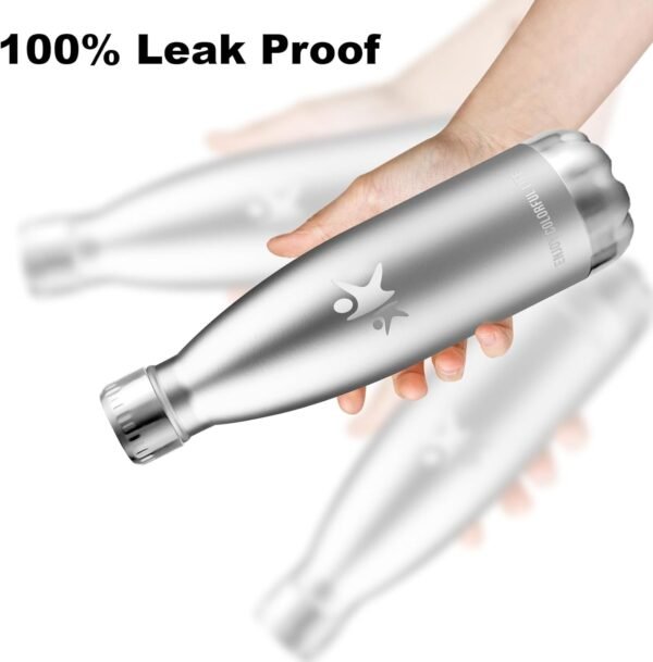 61afX1D4ZAL._AC_SL1500_.jpg Botella metálica en mano, a prueba de fugas.