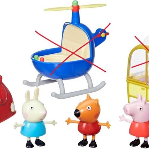 Peppa Pig PEPPAS - Set de vehículos pequeños falta piezas