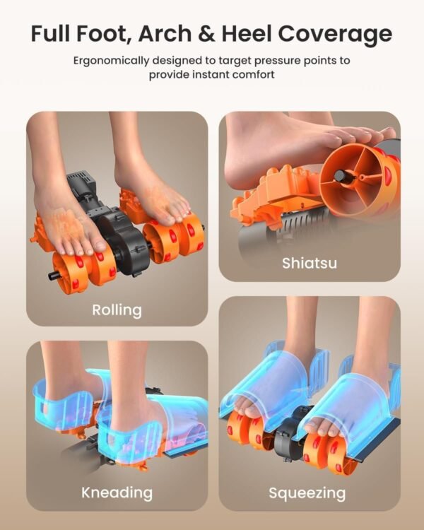 RENPHO Shiatsu Masajeador Eléctrico de Pies con Calor