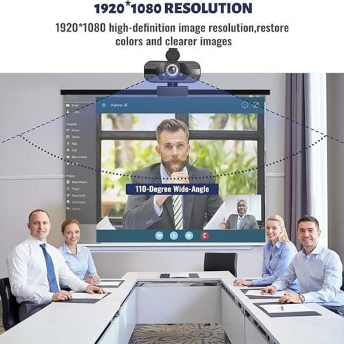 Webcam 1080P Full HD con Micrófono