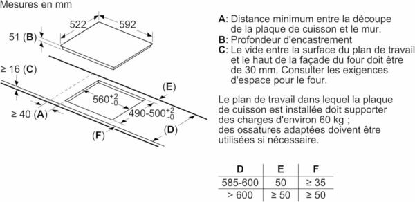 Bosch PUJ611BB5E, Serie 4, Placa de inducción, 3 fuegos, 60 cm, Negro, Sin marco