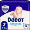 Dodot Pañales Bebé Sensitive talla 2